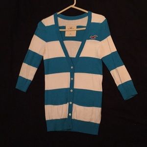 Striped Hollister Cardigan